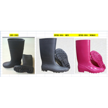 Bottes de pluie pour hommes Bottes de sécurité Bottes en PVC avec CE